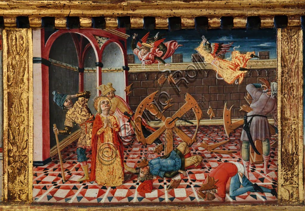 Martyrdom of Saint Catherine: Predella by Matteo di Giovanni (1458)