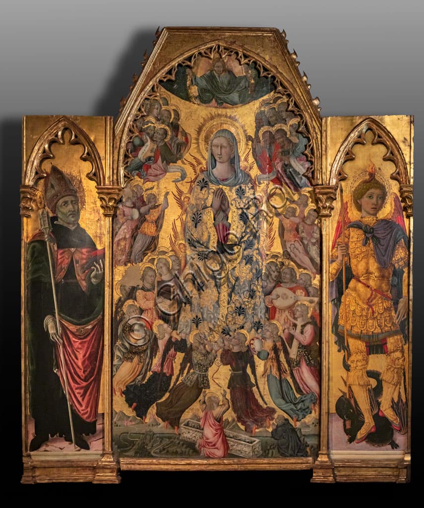 Triptych of the Assumption of the Virgin at Corboli Palace, Asciano