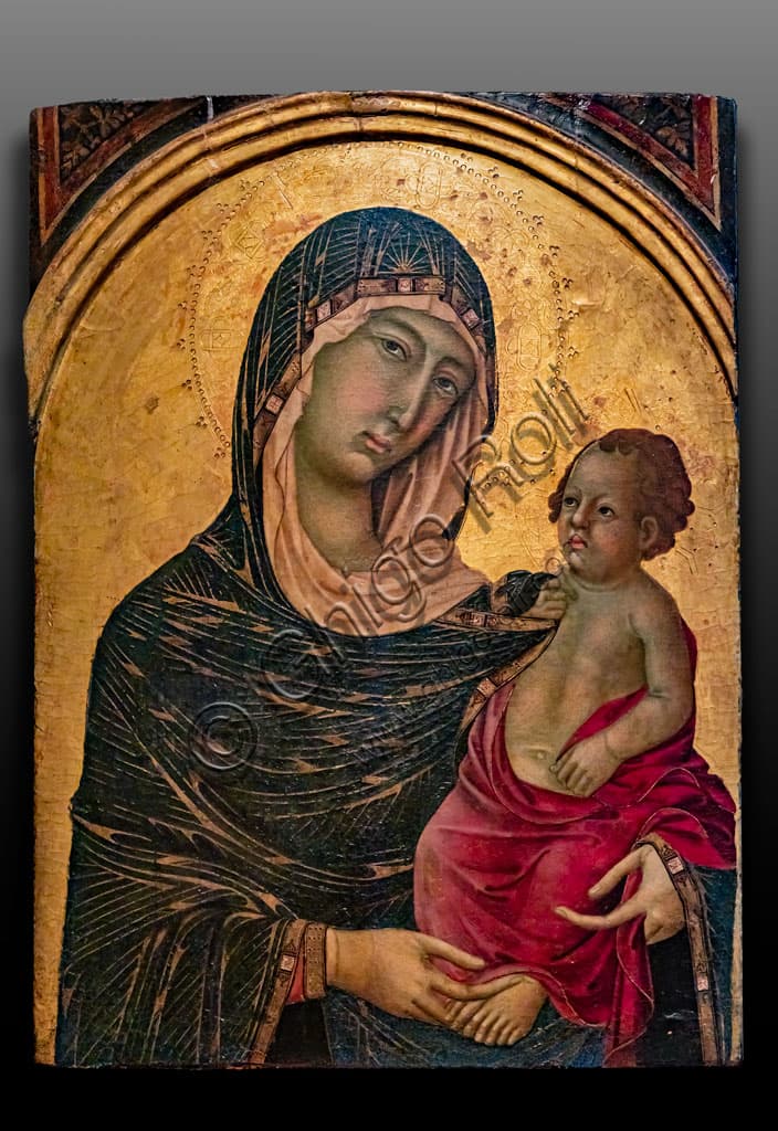 Madonna col Bambino di Segna di Bonaventura | Asciano, Siena