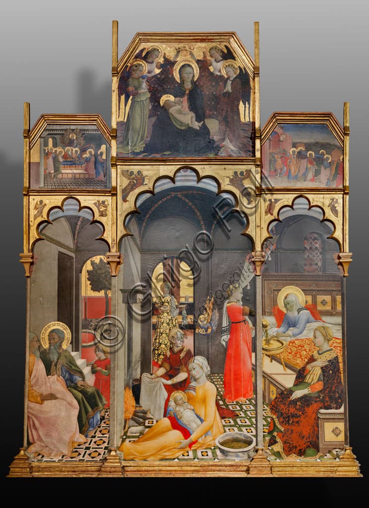 Nativity of the Virgin by the Master of the Observance, Siena 1437-1439