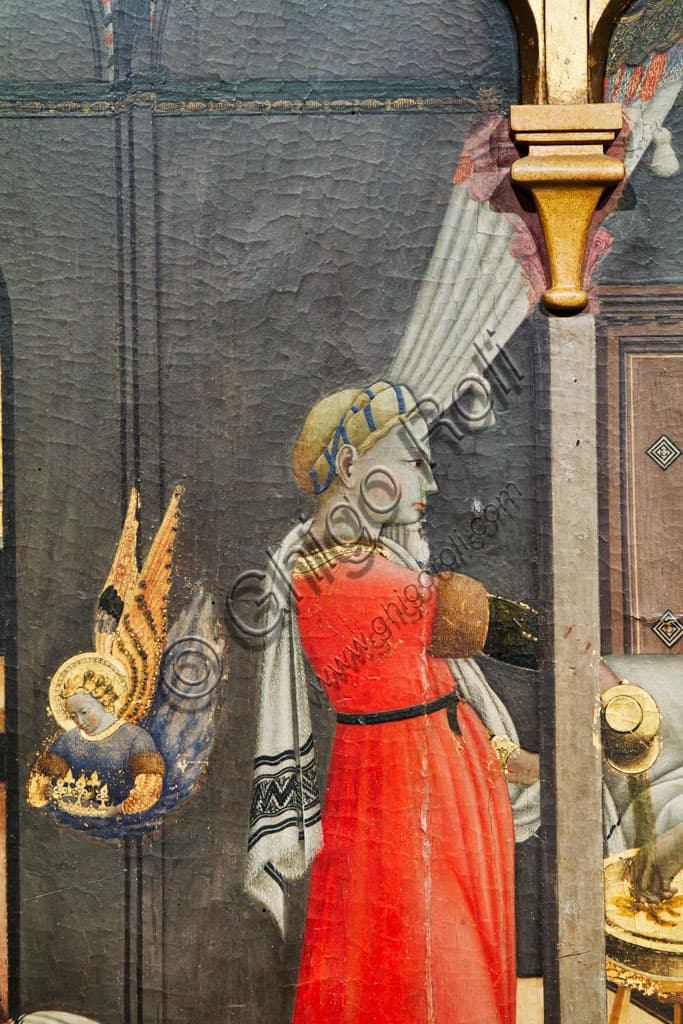 Nativity of the Virgin: Detail Analysis of the Maid Helping St. Anne
