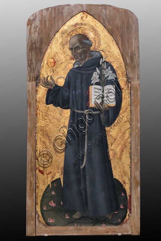 St. Bernardine of Siena by Giovanni di Paolo, 1456, Montepulciano