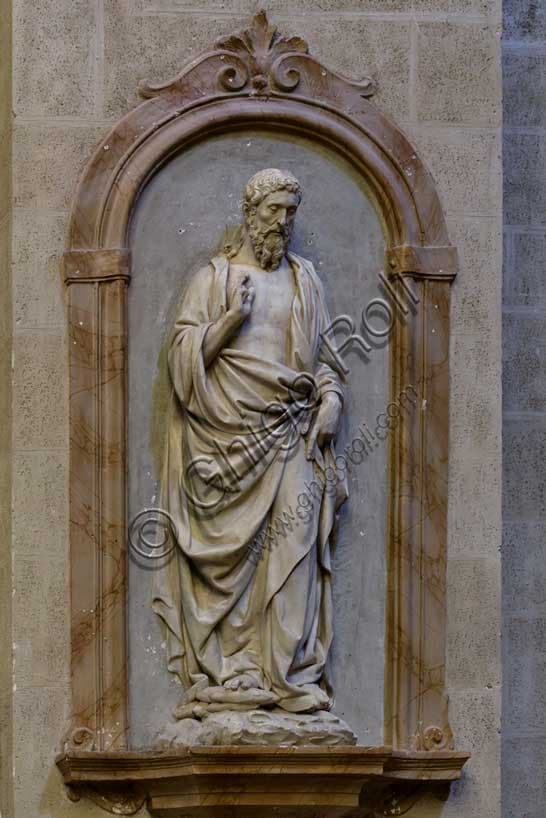 Blessing Christ Statue: Marble Sculpture from the Aragazzi Monument