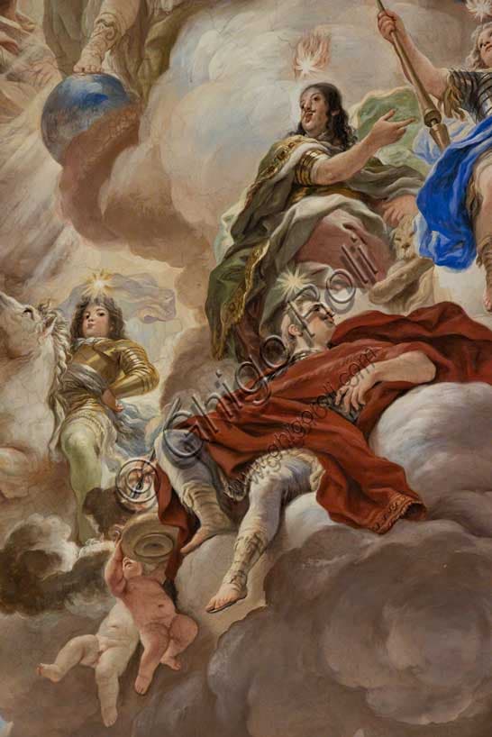 Affresco di Luca Giordano: Giove e l'Apoteosi dei Medici a Firenze