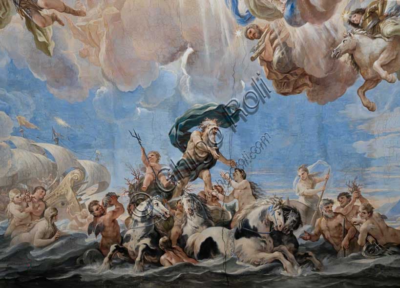 Neptune and Amphitrite Fresco by Luca Giordano in Florence