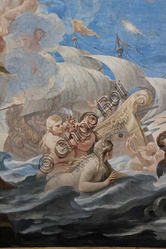 Affresco della Volta con Figure Marine di Luca Giordano a Palazzo Medici Riccardi