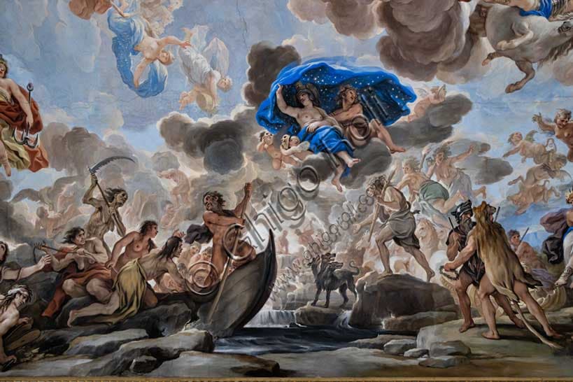 Affresco 'Trasporto agli inferi' di Luca Giordano nella volta di Palazzo Medici Riccardi