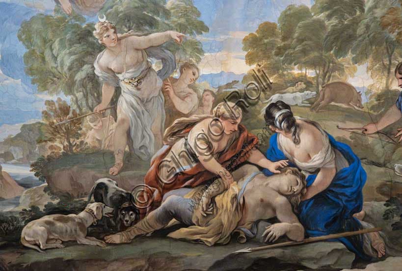 Adone ucciso dal cinghiale: l'affresco di Luca Giordano a Firenze