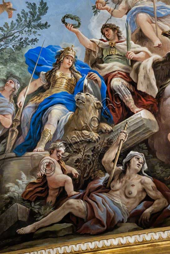 Allegoria della Fortezza di Luca Giordano: Volta di Palazzo Medici Riccardi