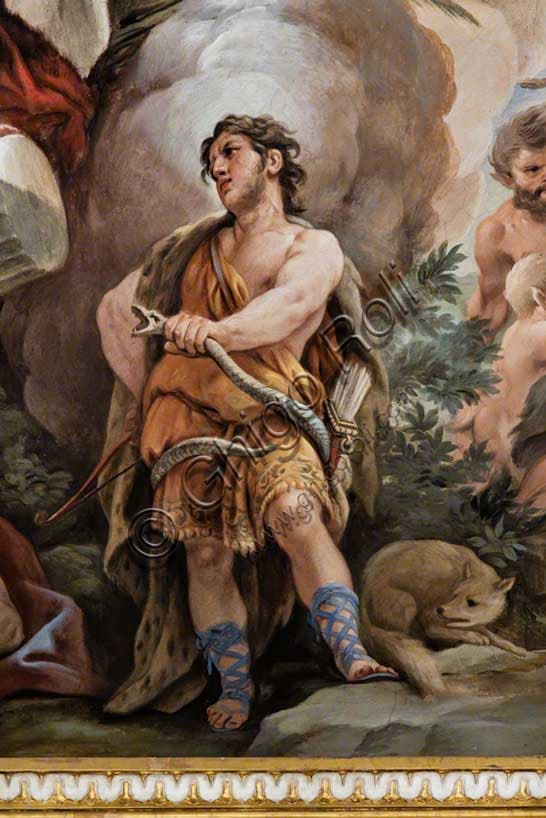 Allegoria della Fortezza di Luca Giordano: Ercole nella volta