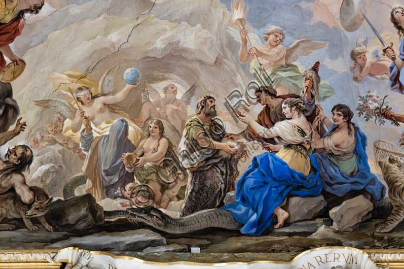 Affresco di Luca Giordano: L'Antro dell'Eternità a Palazzo Medici Riccardi