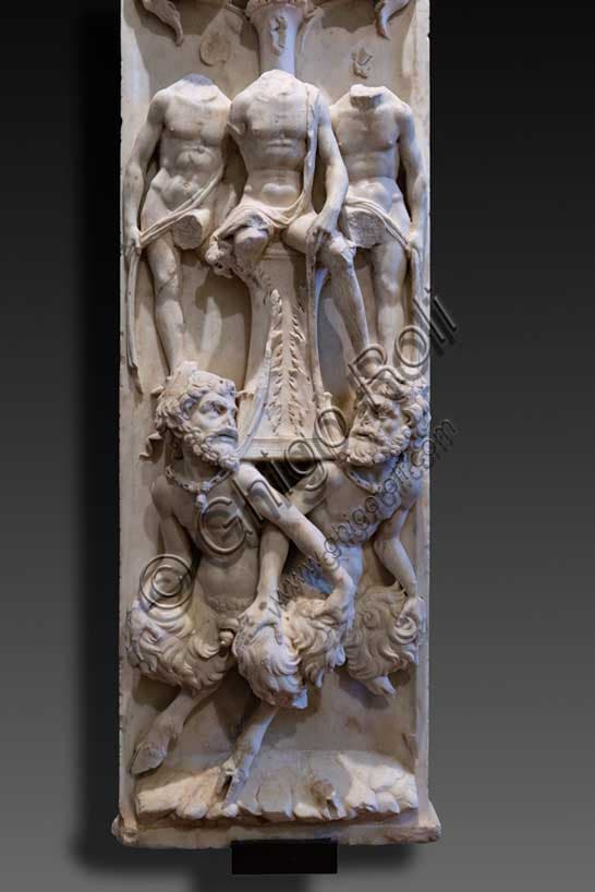 Detail of the Pilaster with Grotesques from San Giovanni Gualberto's Monument