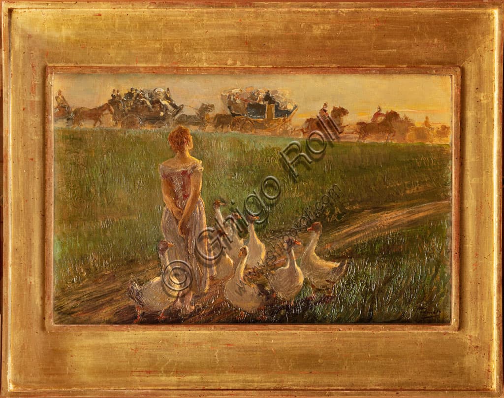 Goose Keeper by Gaetano Previati: Painting Analysis & Symbolism