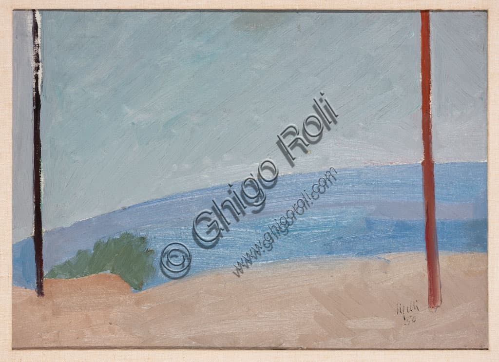Paesaggio con pali della luce di Roberto Melli, collezione Assicoop Modena
