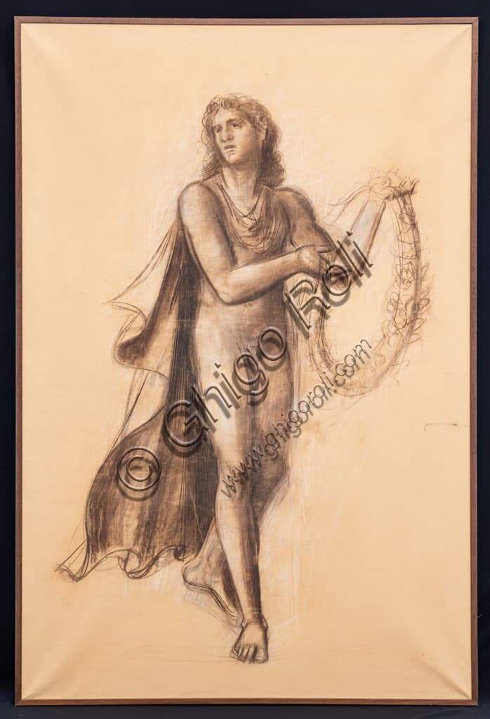 Achille Funi: 'The Month of May', Preparatory Drawing for Ferrara