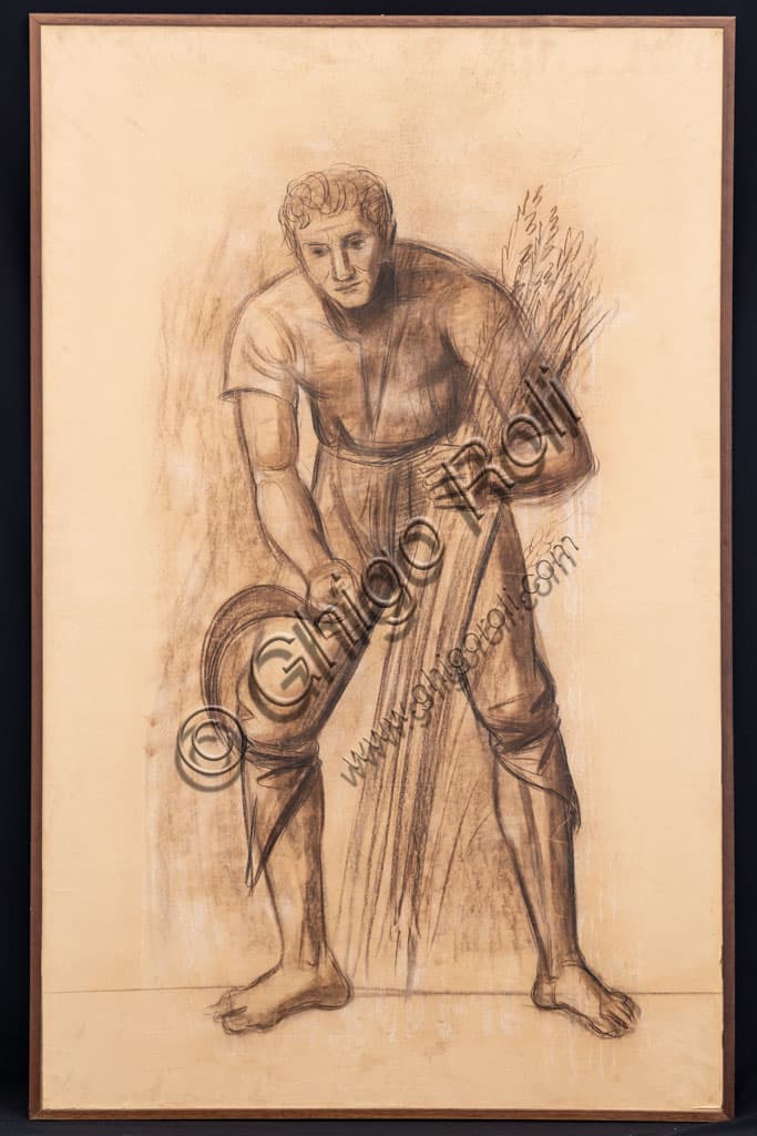 Achille Funi, 'The Month of June': Preparatory Drawing Study