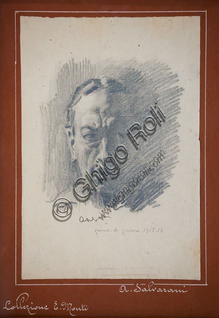 Autoritratto di Arcangelo Salvarani: Analisi del Disegno a Matita