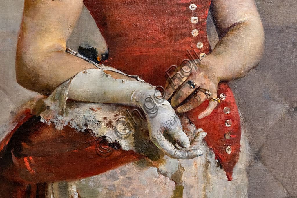 'The Harpist' by Gaetano Esposito (1884): Painting Detail Analysis