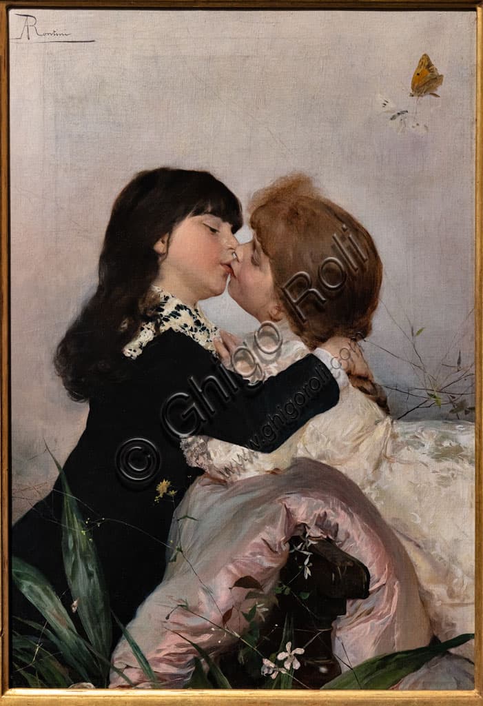 Primo Bacio di Alessandro Portini (1890): Analisi del Dipinto a Olio