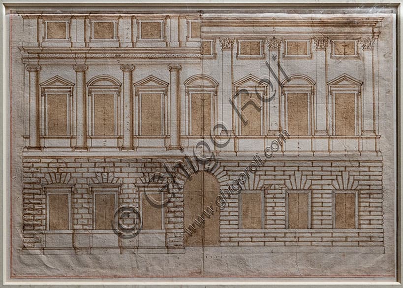 Disegno di Presentazione di Andrea Palladio per Palazzo Porto, 1547