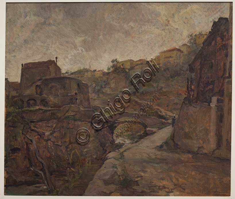 Grey Day in San Remo: Giovanni Forghieri Oil Painting