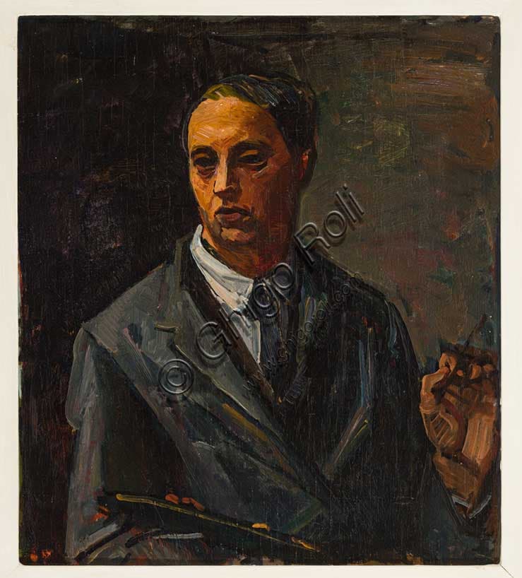 Autoritratto di Achille Funi: Opera Pittorica del Novecento Italiano