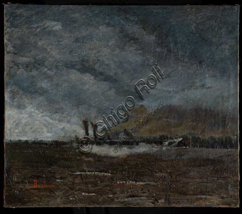 Locomotiva di Silvestro Barberini: Dipinto ad Olio su Tela del 1854-1916
