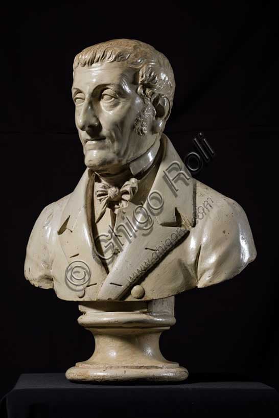 Busto in Scagliola Patinata del 1842 di Silvestro Reggianini