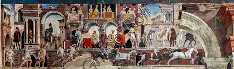 Fresco of the Month of April by Francesco del Cossa in Schifanoia Palace