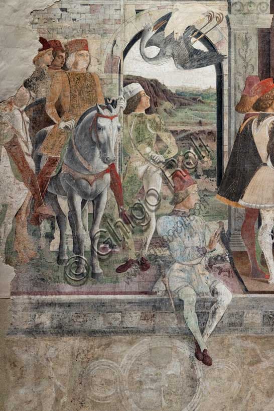 Il Paggio col Falcone: Analisi del Detaglio di Francesco del Cossa a Palazzo Schifanoia