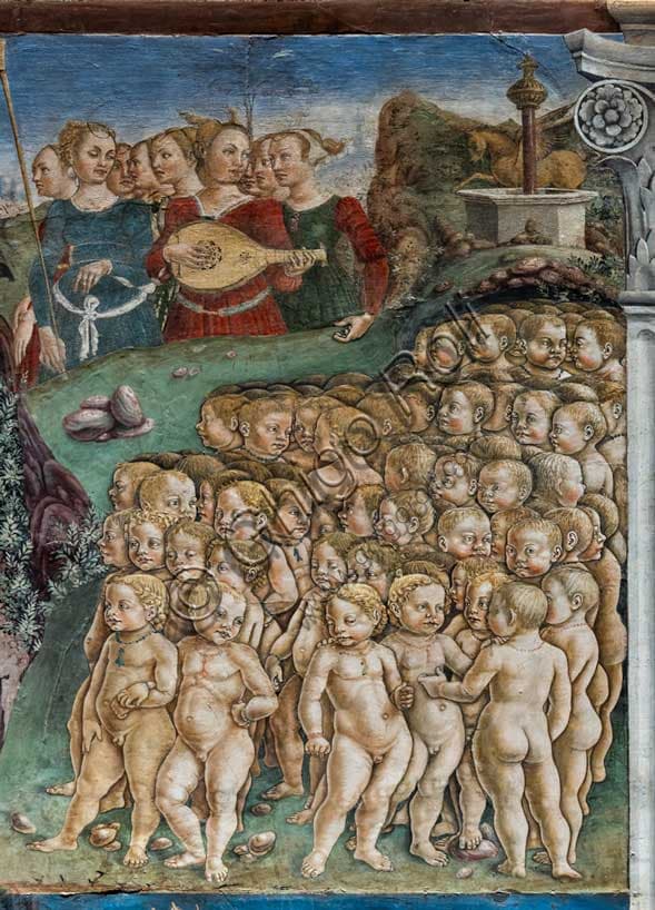Triumph of Apollo: Fresco by Francesco del Cossa in Schifanoia Palace