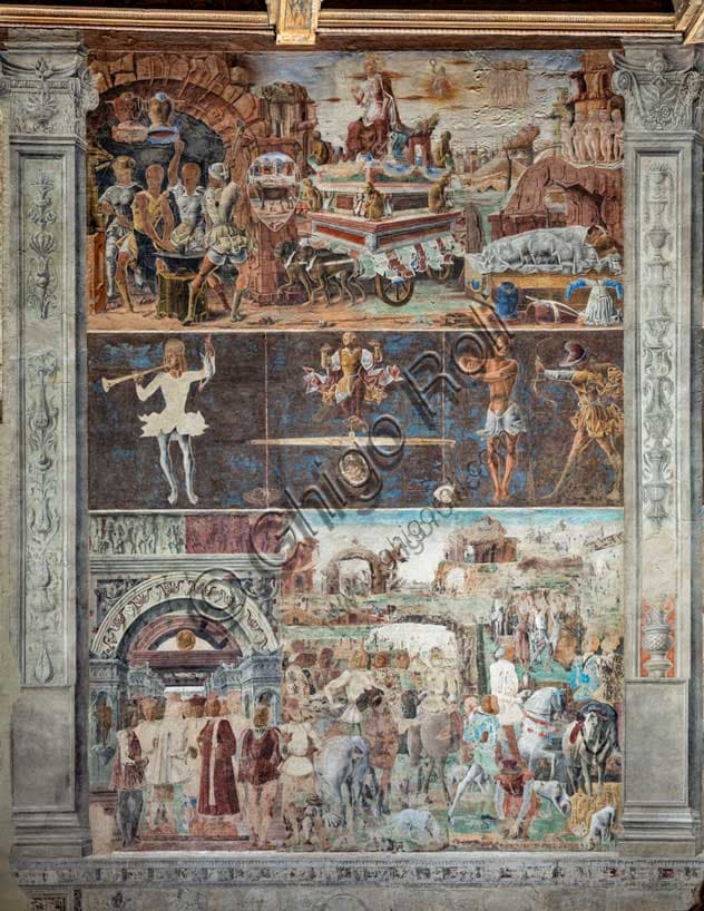 Affresco del Mese di Settembre a Palazzo Schifanoia: il Trionfo di Vulcano