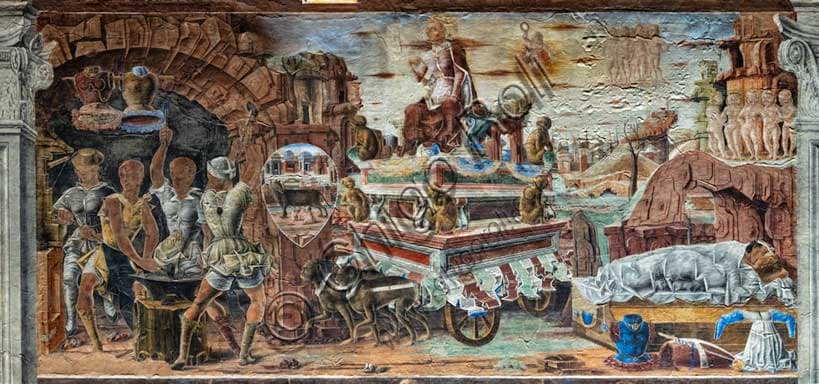 Affresco del Trionfo di Vulcano a Palazzo Schifanoia di Ferrara