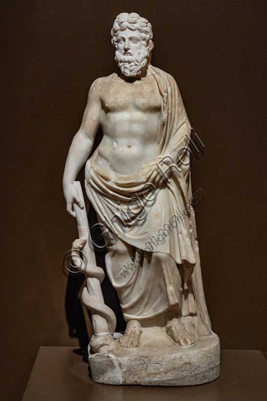Statua di Asclepio: Scultura in Marmo del II Secolo | Ferrara