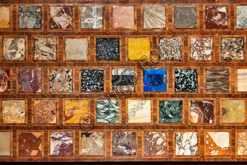 Stone Sampler of 1763: Polychrome Marble Inlay in Wood and Bronze