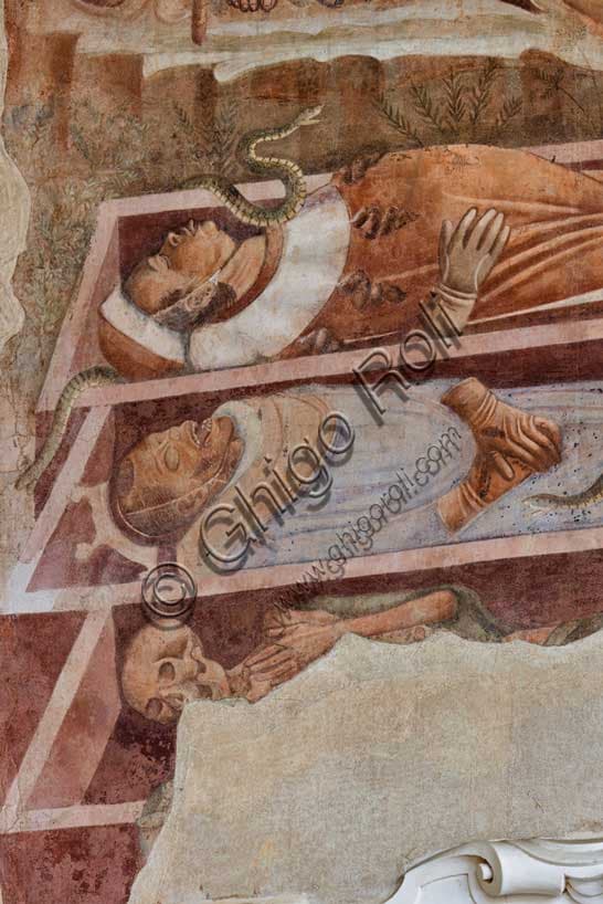 Trionfo della Morte di Buffalmacco nel Camposanto di Pisa: dettaglio