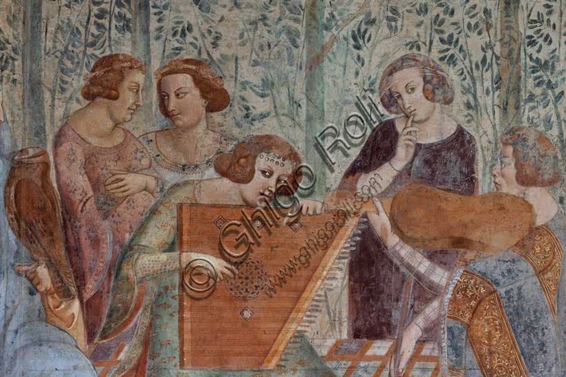 Trionfo della Morte a Pisa: I dieci giovani nel verziere di Buffalmacco