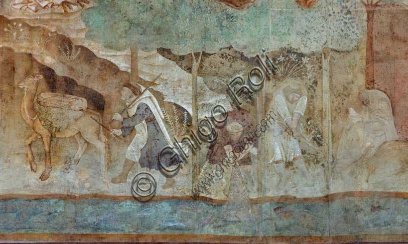 Affresco della Tebaide di Buonamico Buffalmacco nel Camposanto Monumentale di Pisa