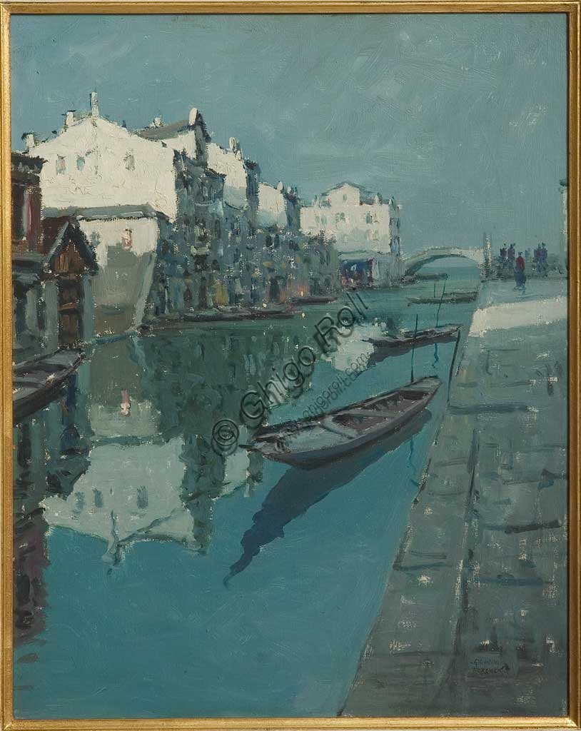 Giovanni Forghieri - Canale a Venezia - Collezione Assicoop-Unipol