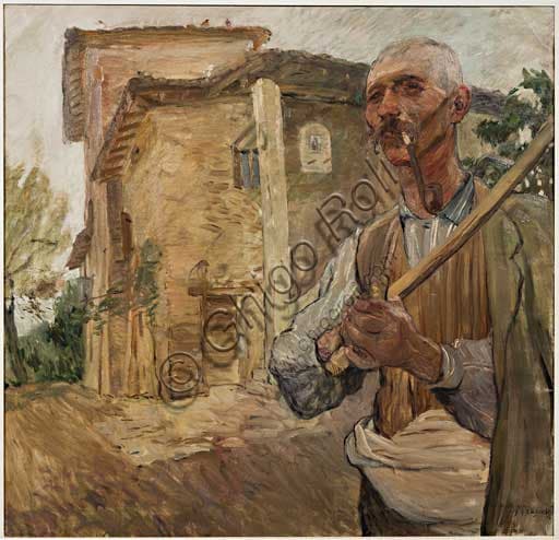 Dipinto 'Uomo con la pipa' di Giuseppe Graziosi - Analisi e Dettagli