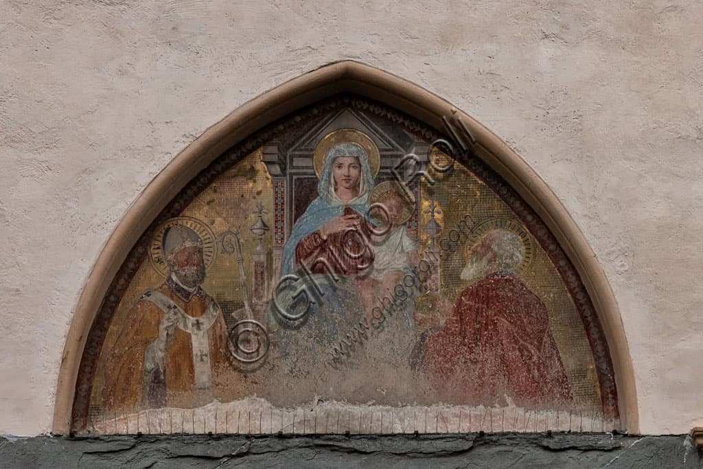 Affresco 'Madonna in Trono con Santi' nella lunetta di S. Ambrogio a Firenze