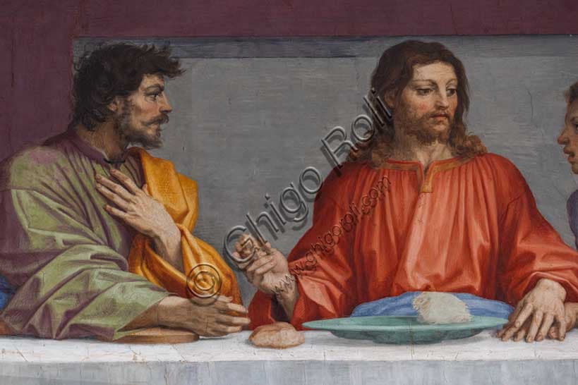 Andrea del Sarto's Last Supper – Jesus Centre, Judas Right, Florence