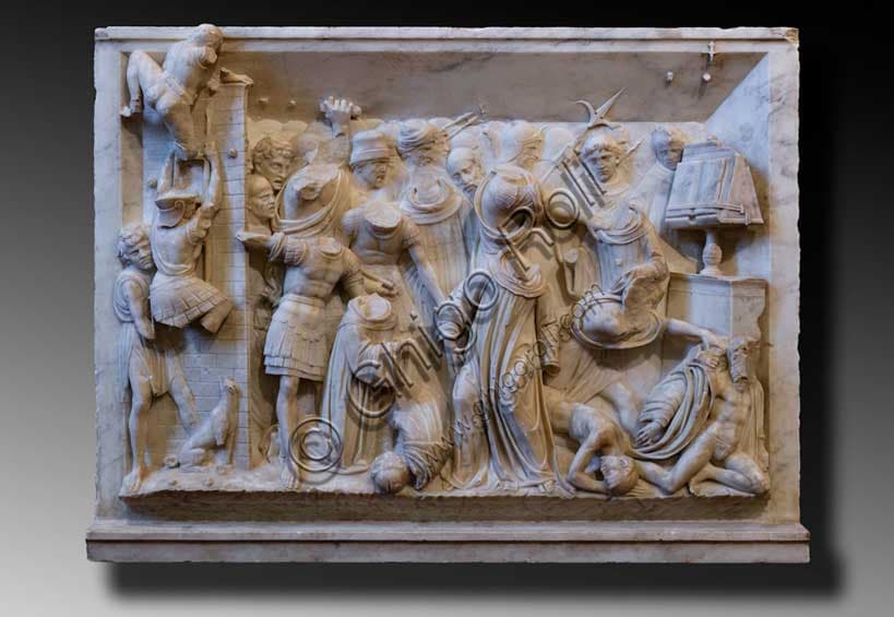 Monumento funebre di San Giovanni Gualberto – Rilievo con l'assalto ai monaci di San Salvi