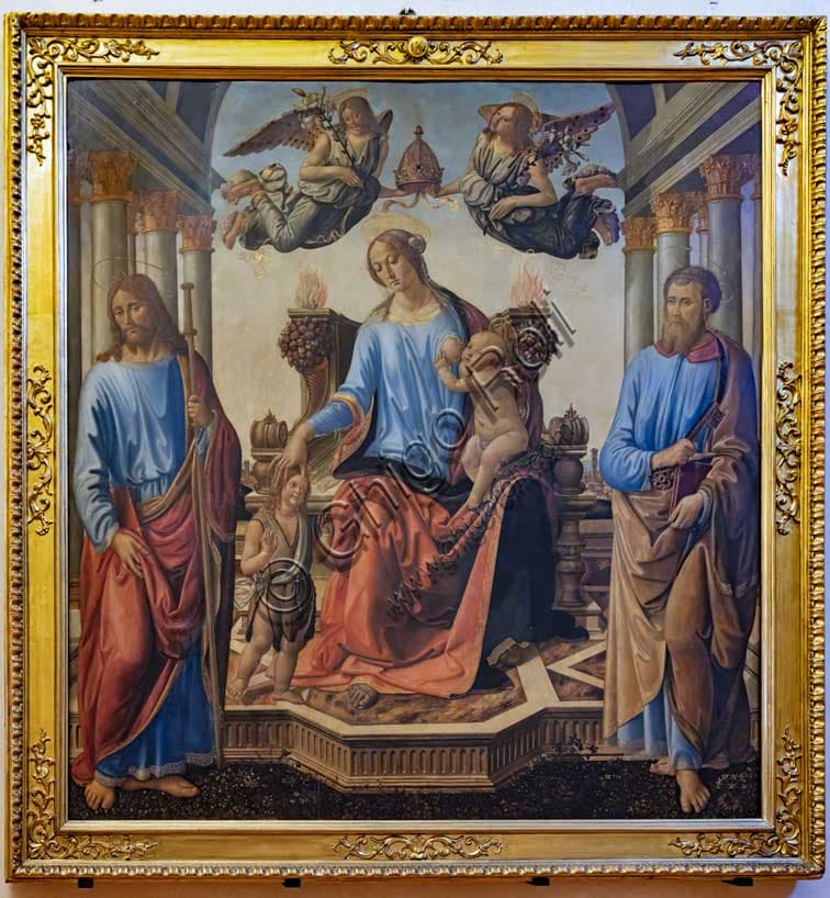 Madonna in trono con Bambino e San Giovannino, Cosimo Rosselli, Firenze