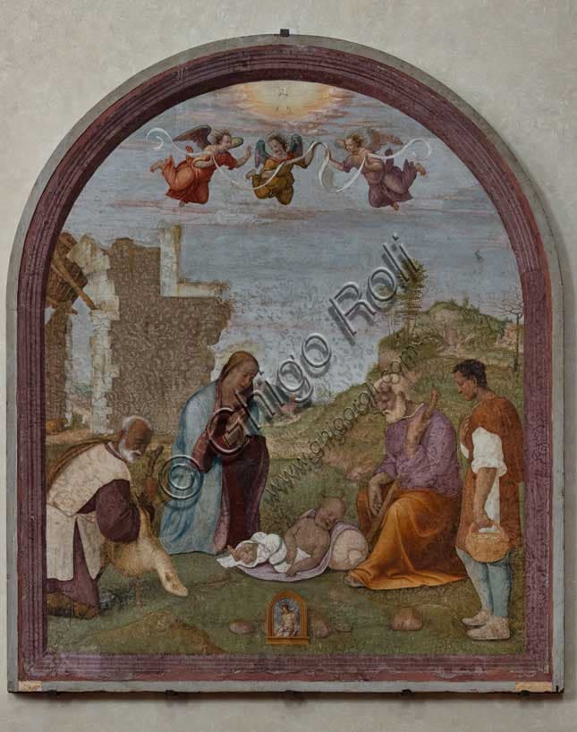Adorazione dei Pastori di Franciabigio: Affresco Staccato del 1510 a Firenze