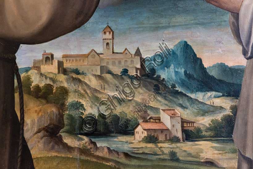 Madonna in Gloria con veduta della Certosa del Galluzzo