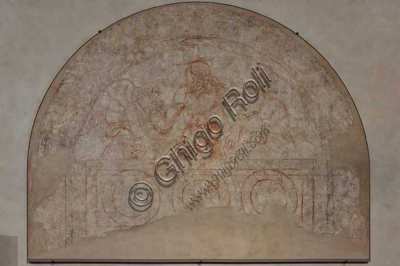 Sinopia del Cristo in Pietà tra Angeli di Andrea del Castagno
