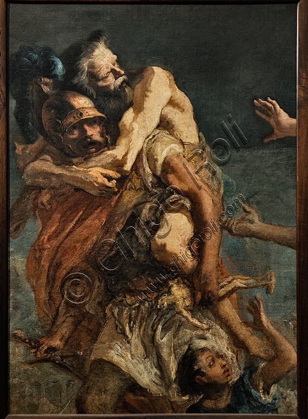 Enea, Anchise e Ascanio: Analisi del dipinto di Giandomenico Tiepolo