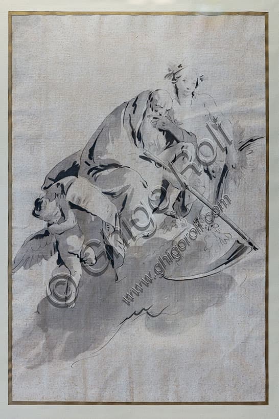 Disegno 'Il Tempo svela la Verità' di Giambattista Tiepolo