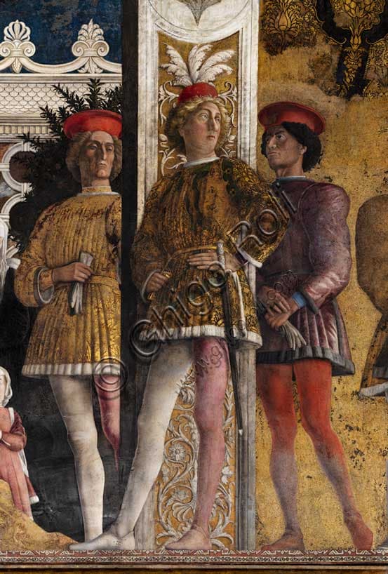 Camera Picta di Mantegna: analisi del dettaglio con Niccolò d'Este e i cortigiani